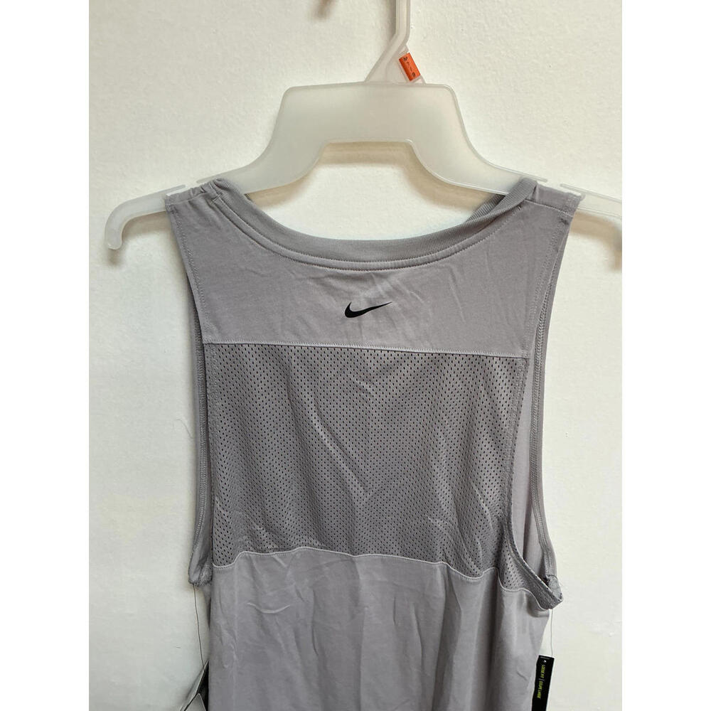 Nike Men's Gray Mesh Back Tank Top - Lightweight Medium Fast Free Shipping